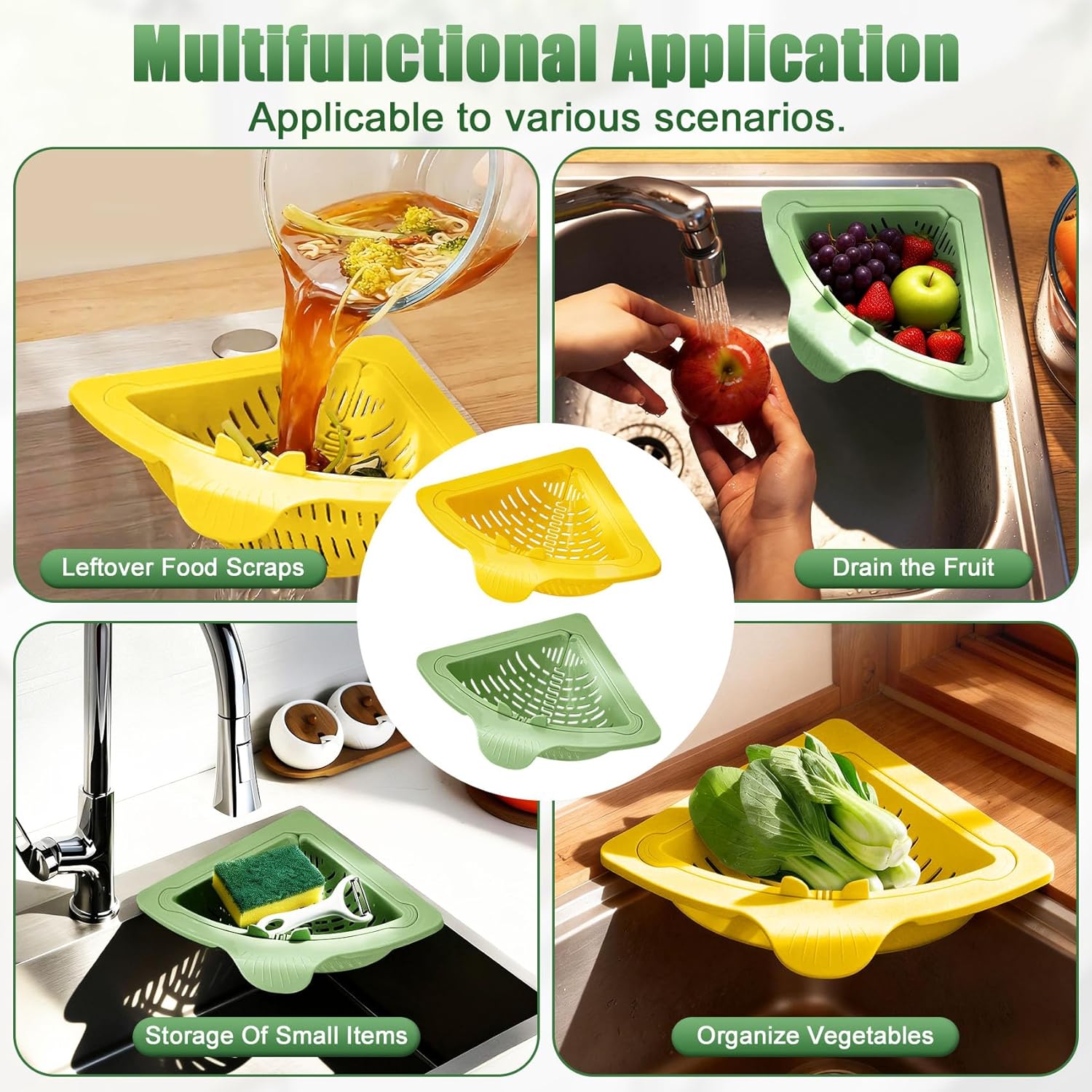 rotating kitchen sink filter basket for food waste
