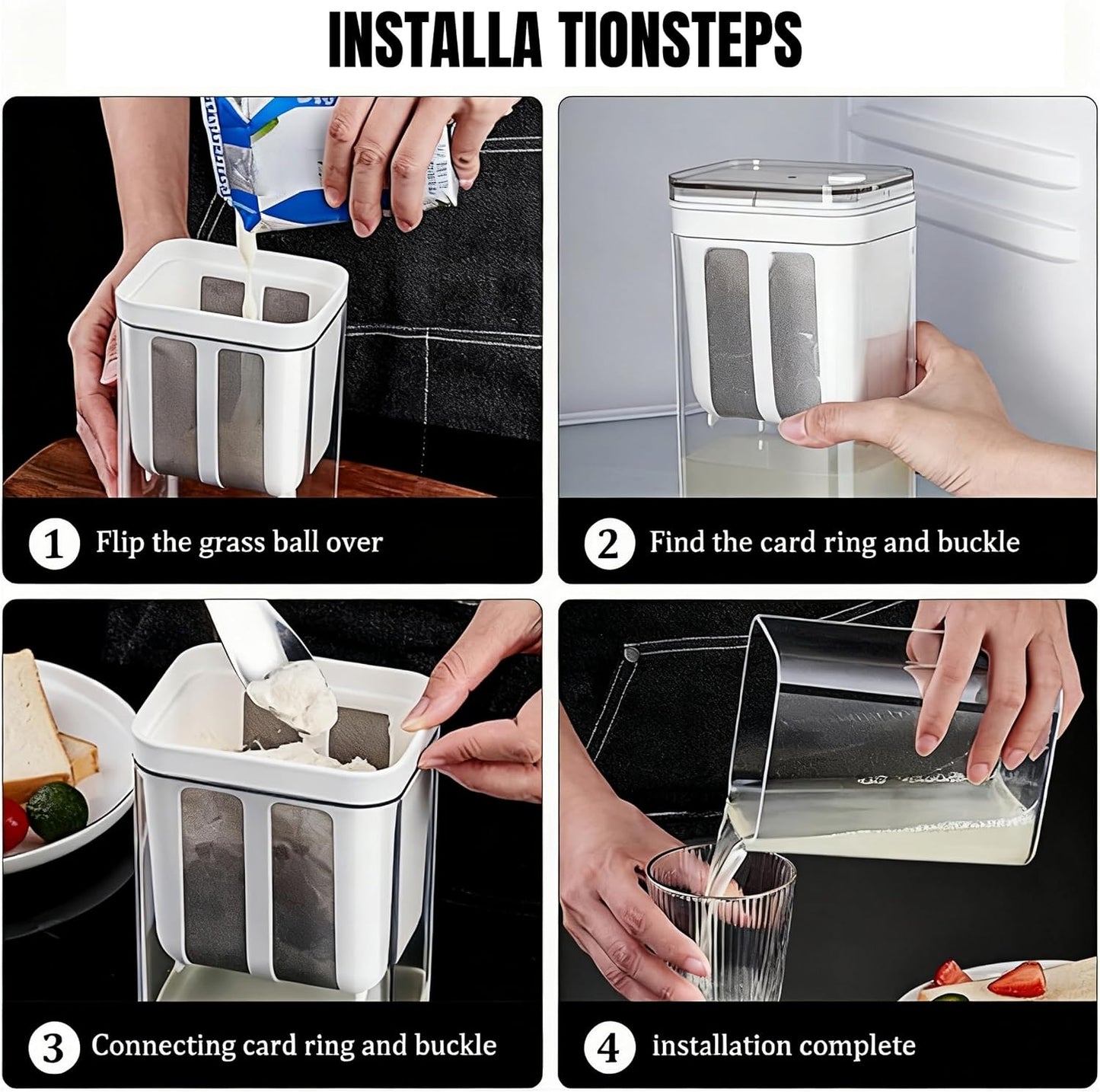 yogurt whey separator container